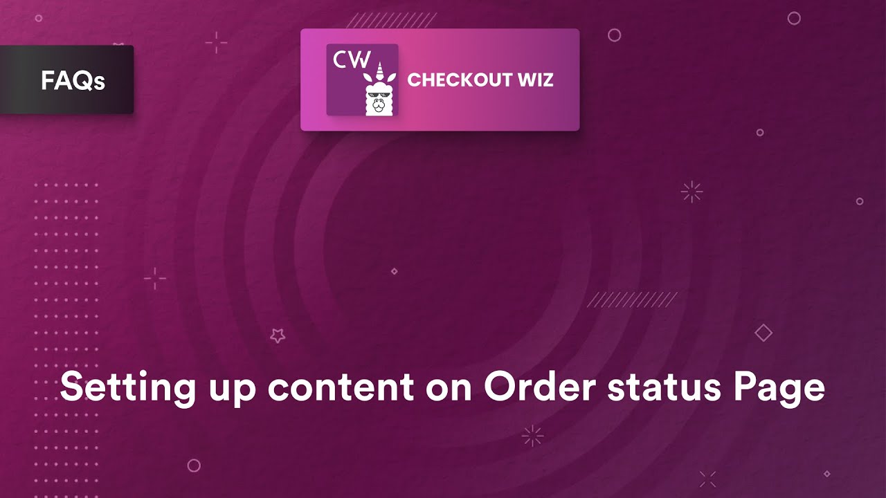 Setting Up Order Status Page Content Block on Shopify