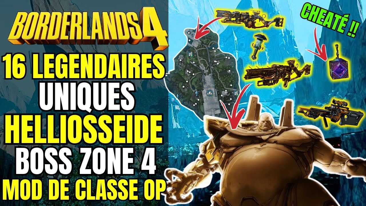 BOSS HELIOSSEIDE & ZONE 4 : 16 LEGENDAIRES UNIQUES & MODE DE CLASSE A FARM | GUIDE BORDERLANDS 4