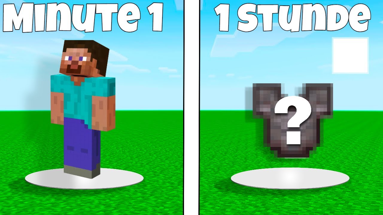 WIE WEIT KOMME ICH MIT EINER STUNDE MINECRAFT?
