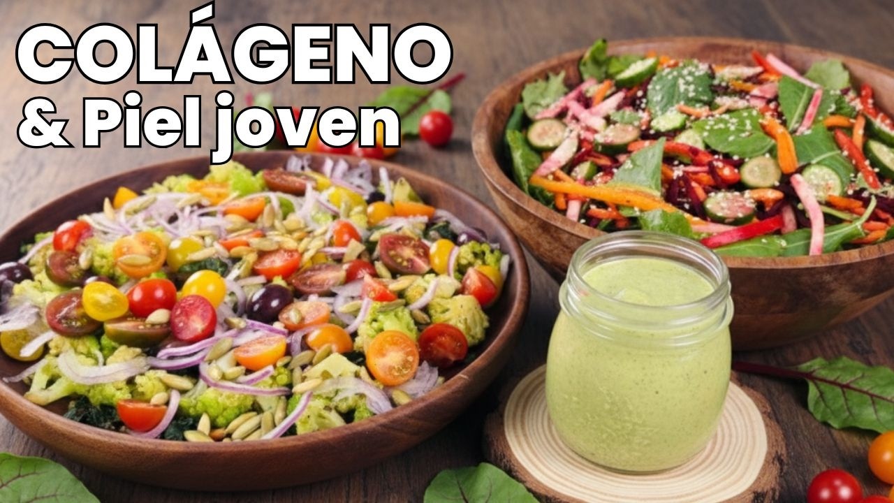 2 ENSALADAS FÁCILES + ADEREZO DE CHIA. Así Revitalizas y das Firmeza a la Piel según la CIENCIA.