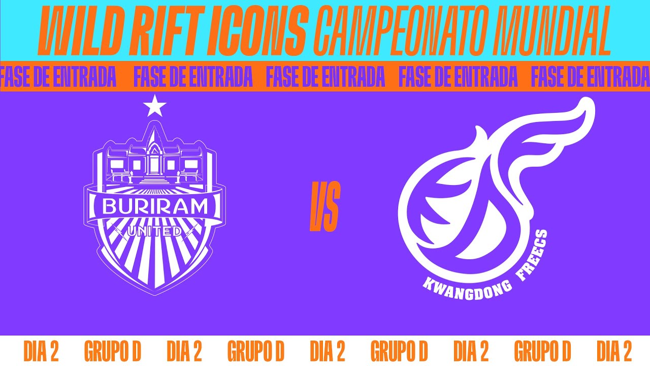 [Portuguese] Buriram United Esports x Kwangdong Freecs | Wild Rift Icons - Fase de Entrada