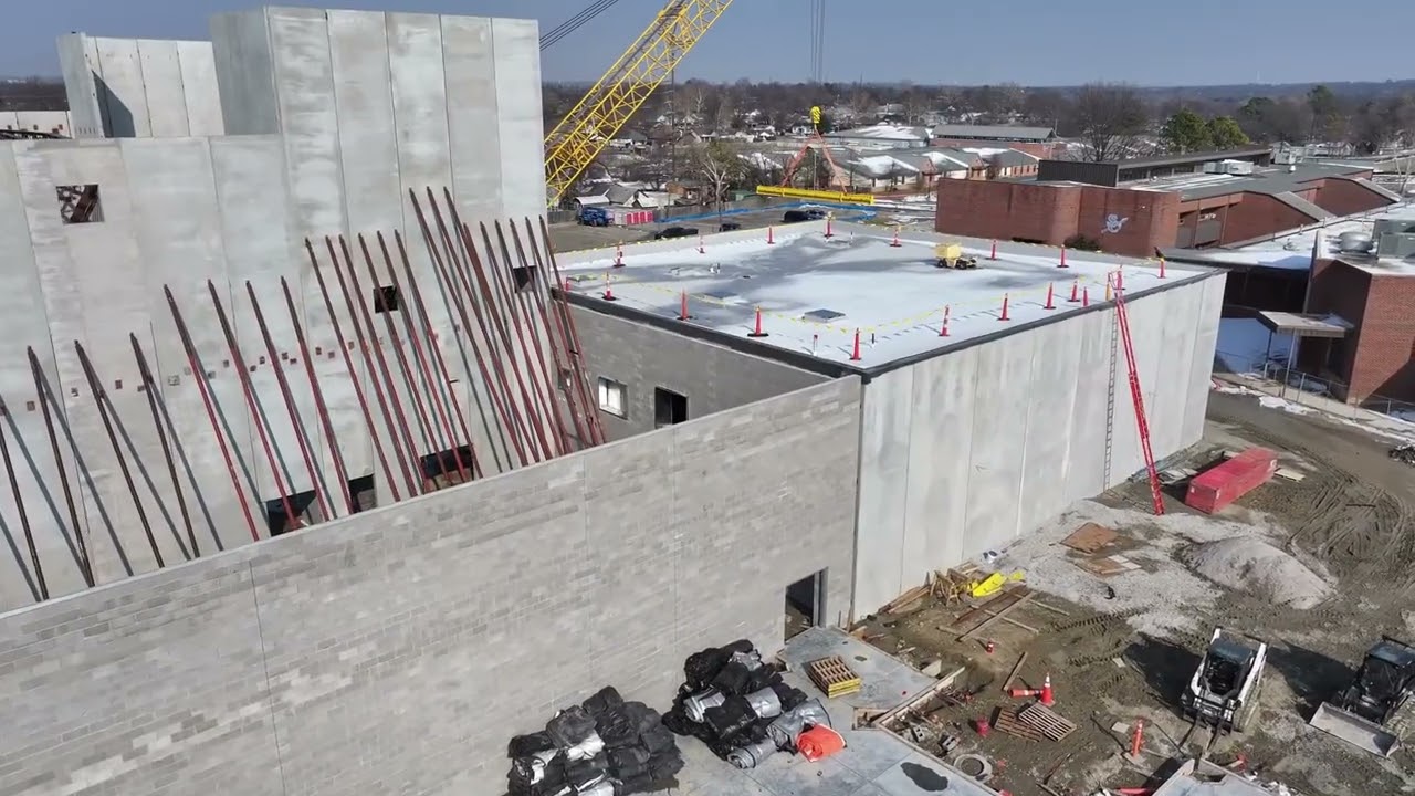 Drone Video of Sapulpa High School Construction - January 29, 2026