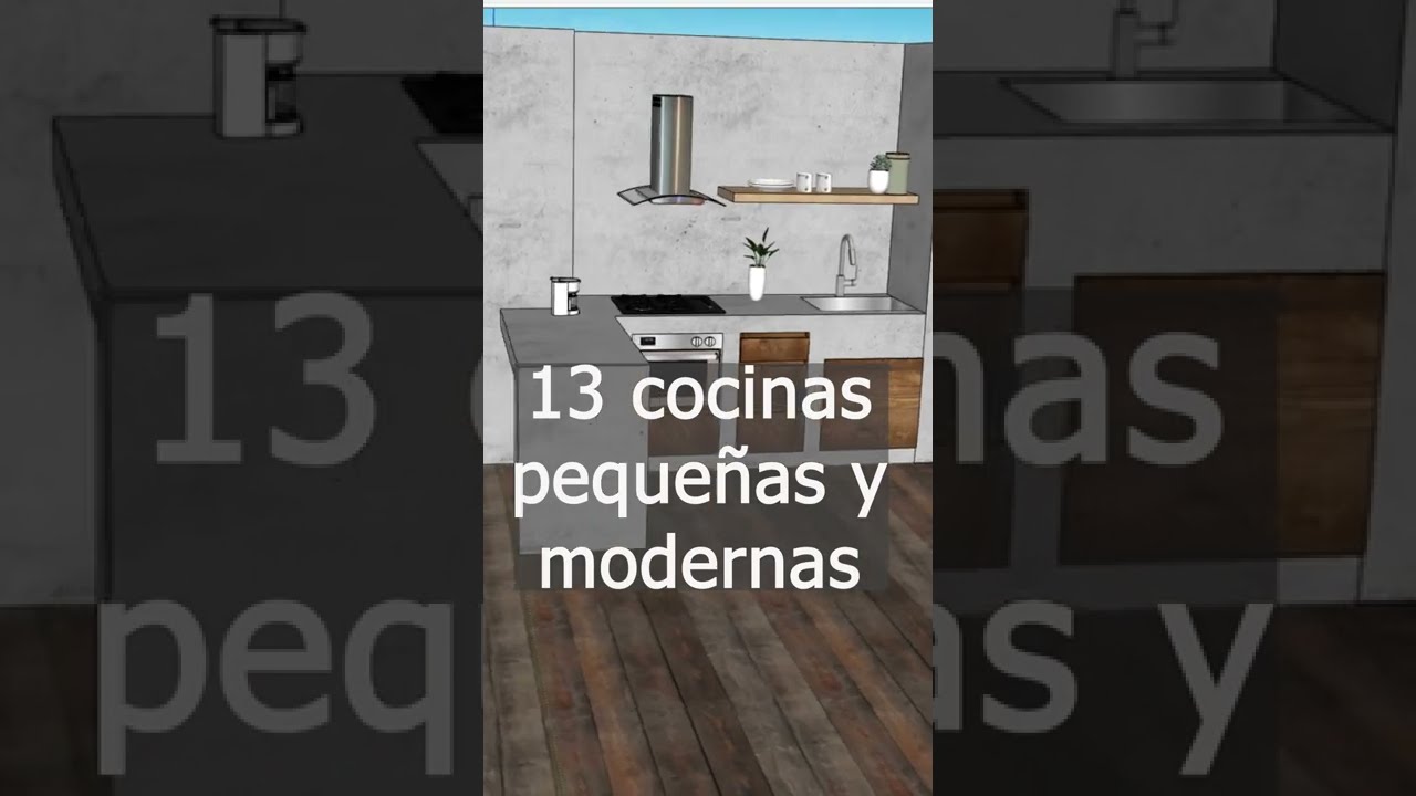 #shorts 13 ideas cocinas peque&ntilde;as y modernas