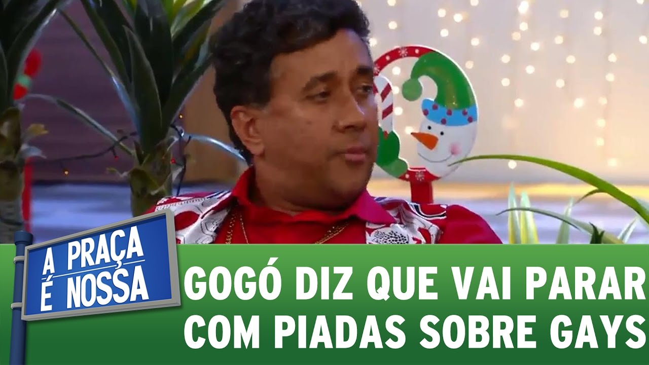 Paulinho Gogó diz que irá parar com piadas sobre gays | A Praça É Nossa (22/12/16)