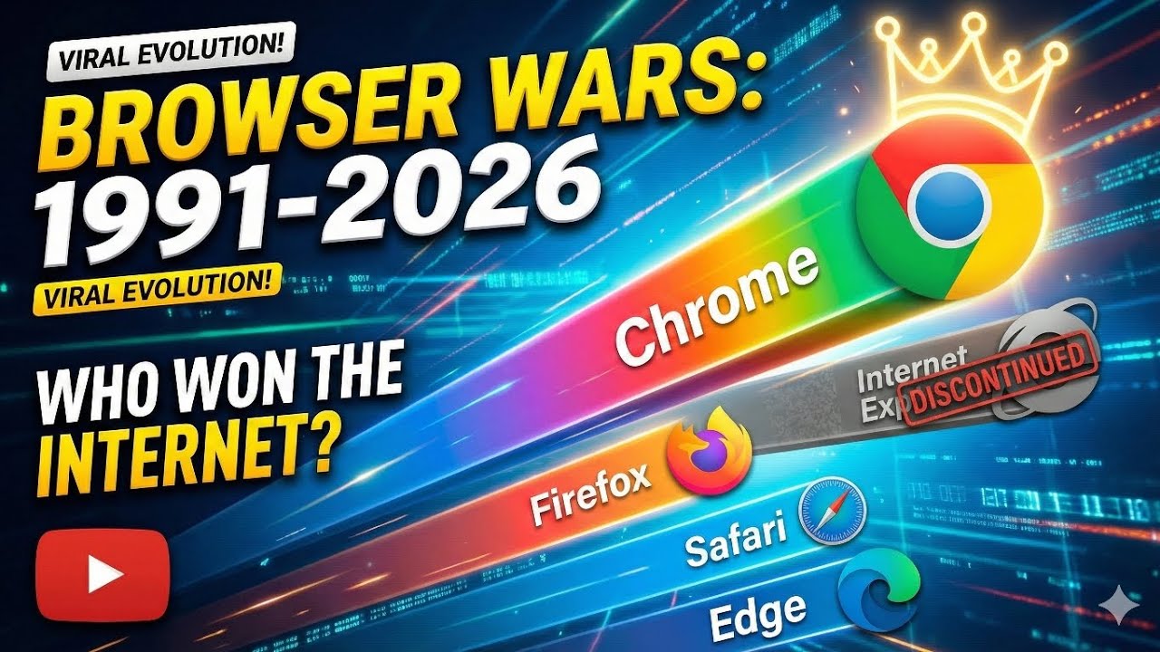 Internet का असली KING कौन? 👑 The Rise and Fall of Browsers (Data Visualization)