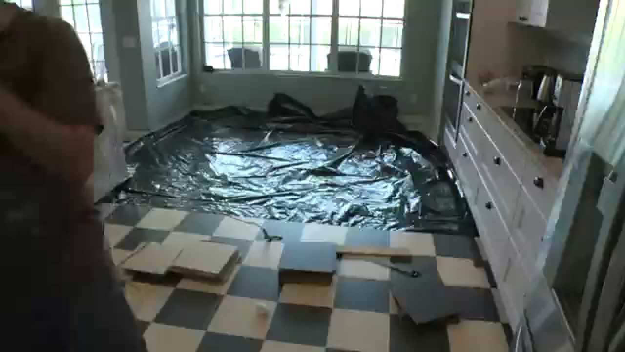 New Marmoleum Floors Install Timelapse