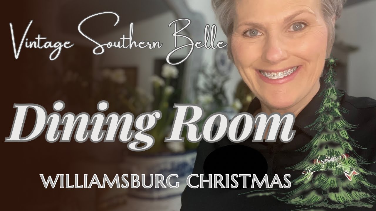 New Christmas Dining Room Decorate with Me/ A Williamsburg  Style Christmas