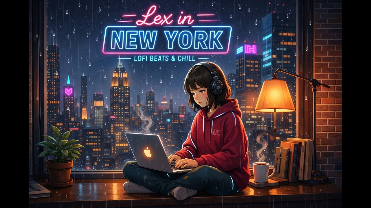 Rainy Night in Manhattan 🌧️ Lex’s Penthouse Study Session [2-Hour Lofi Mix]