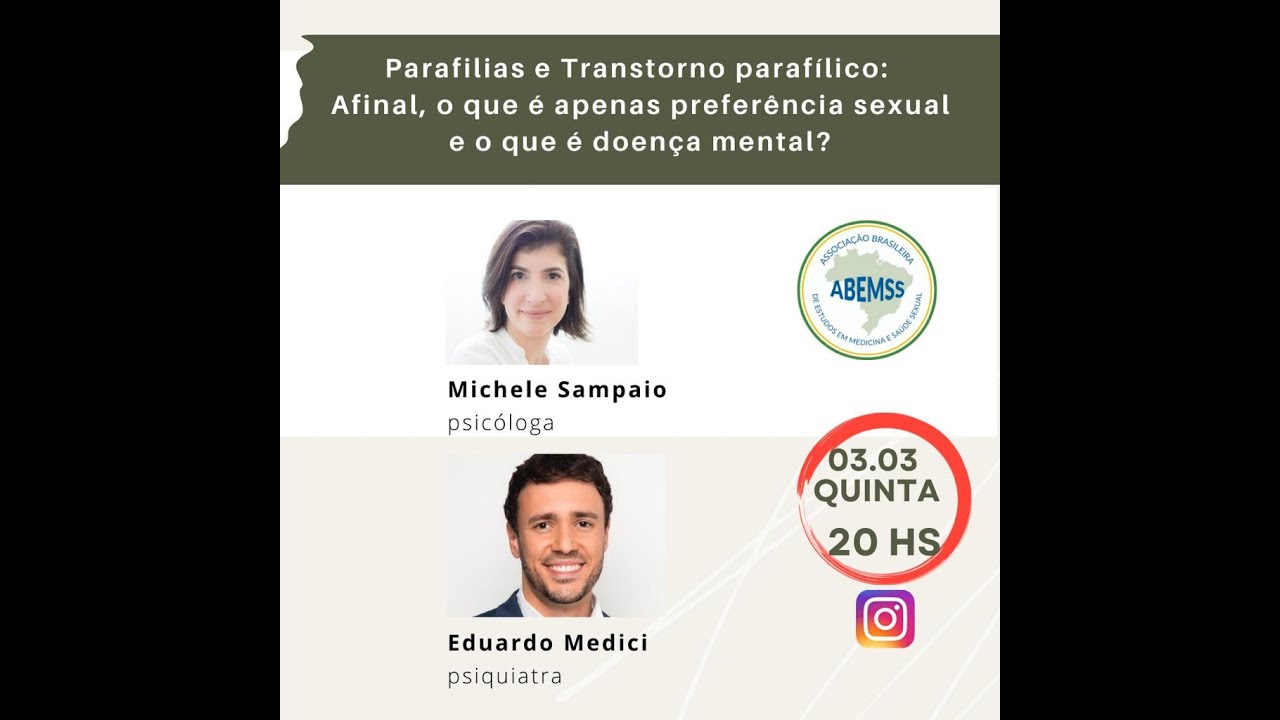 Sexualidade em Foco Ep.01: Parafilias e Transtorno Parafílico.