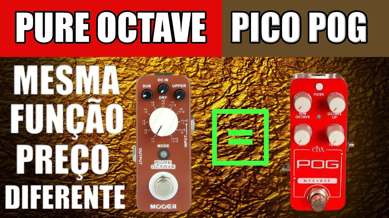 Pedal Pure Octave Mooer Teste no Contrabaixo
