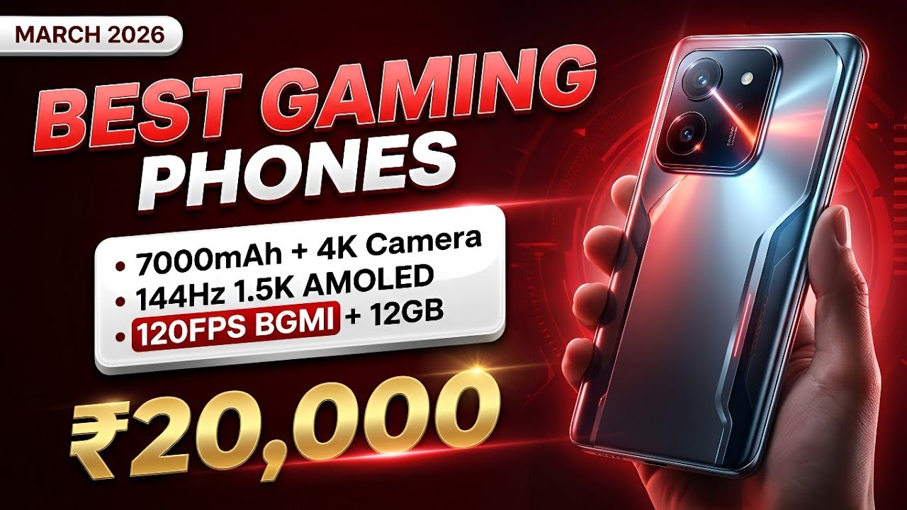 Top 5 Best Gaming Phones Under ₹20,000 🔥 120FPS BGMI | 144Hz AMOLED (2026)