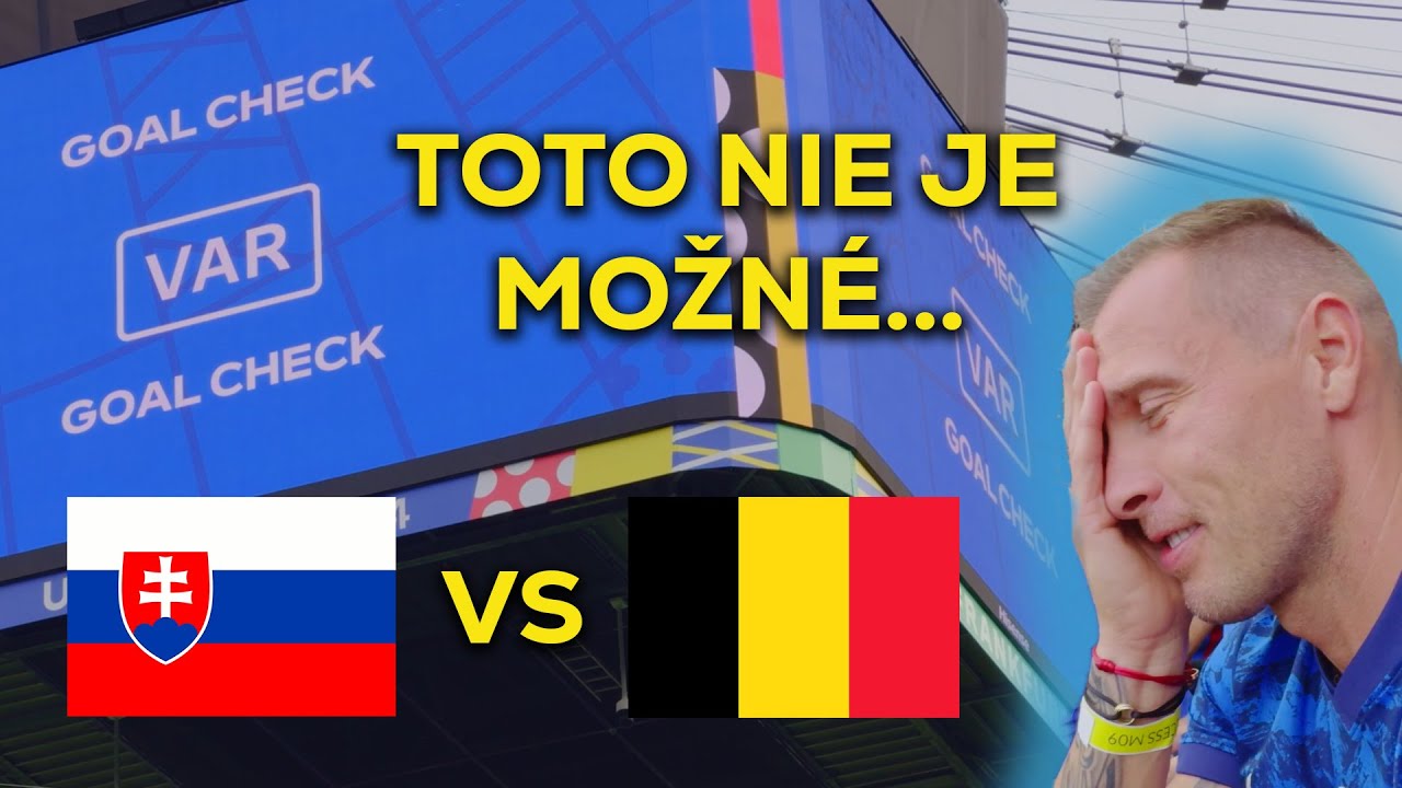 TAKTO TO VYZERALO NA ME2024 | SVK VS BEL