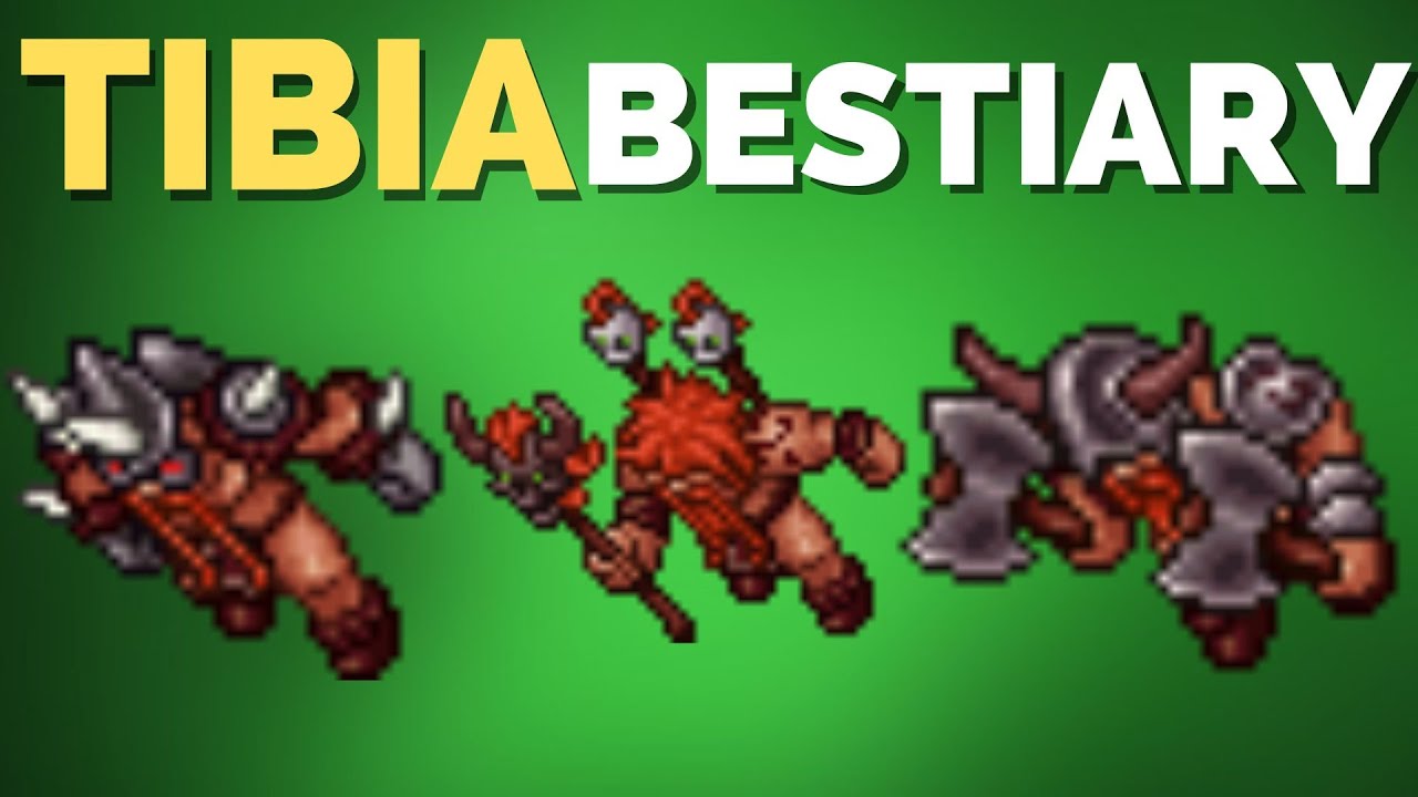 TIBIA BESTIARY Lost Thrower, Lost Husher, Lost Basher, Enslaved Dwarf, Drillworm, DL, Behemoth, Wyrm