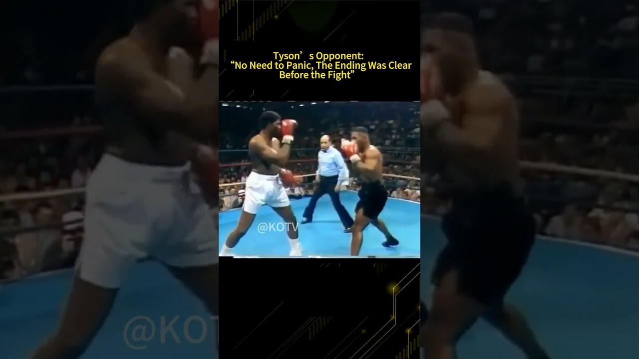 Tyson&rsquo;s Opponent: &ldquo;No Need to Panic, The Ending Was Clear Before the Fight&rdquo;&rdquo; #boxing #miketyson