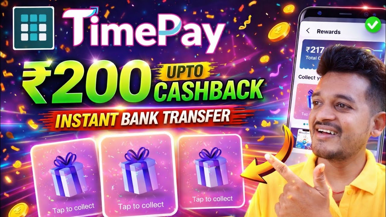 TimePay App Cashback Offer Today! 🤑Time pay Upto ₹200 cashback offer | Bikashtech