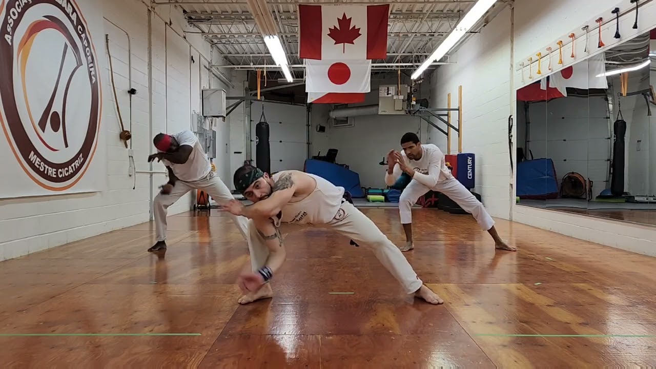 Capoeira benguela sequence 8 (A & B). Training sequence with Mestrando Soquete