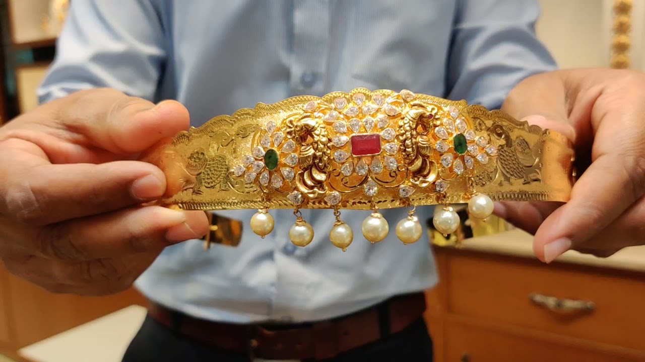 Light range diamond vaddanam cum choker n new designs of vaddanams from SRI MAHALAXMI GEMS AND JEWEL