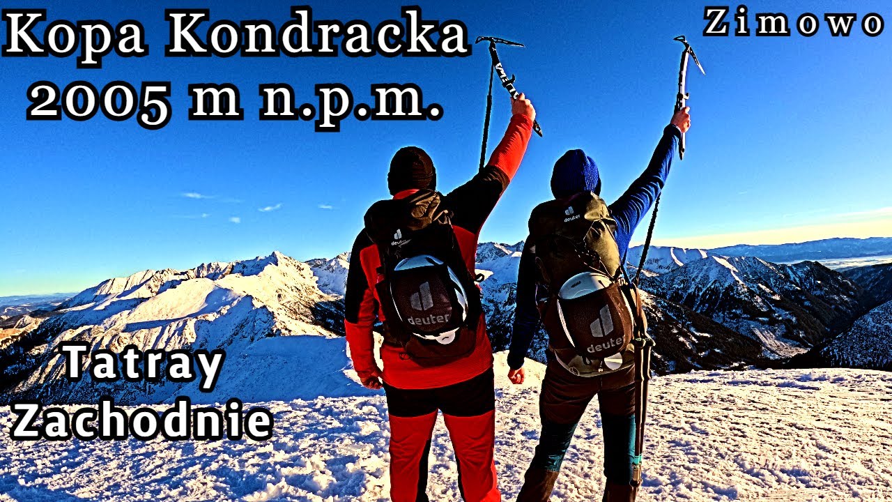 Kopa Kondracka 2005 m n.p.m. Z hali Kondratowej przez Kondracką Przełęcz Zima.