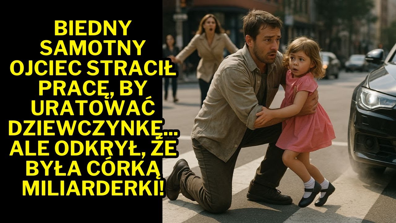 Biedny samotny ojciec stracił pracę, by uratować dziewczynkę... odkrył, że była córką miliarderki!