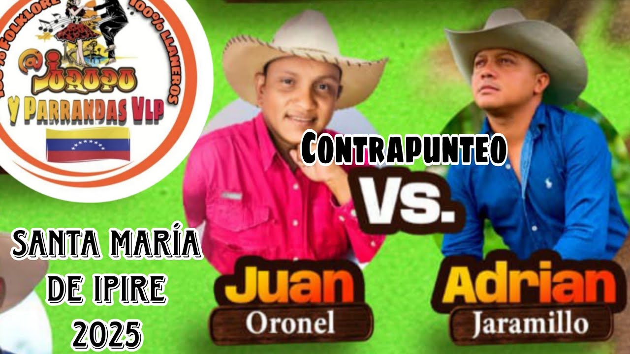 El Mandinguita De Zuata Vs Adrian Jaramillo CONTRAPUNTEO Santa María de ipire 2026
