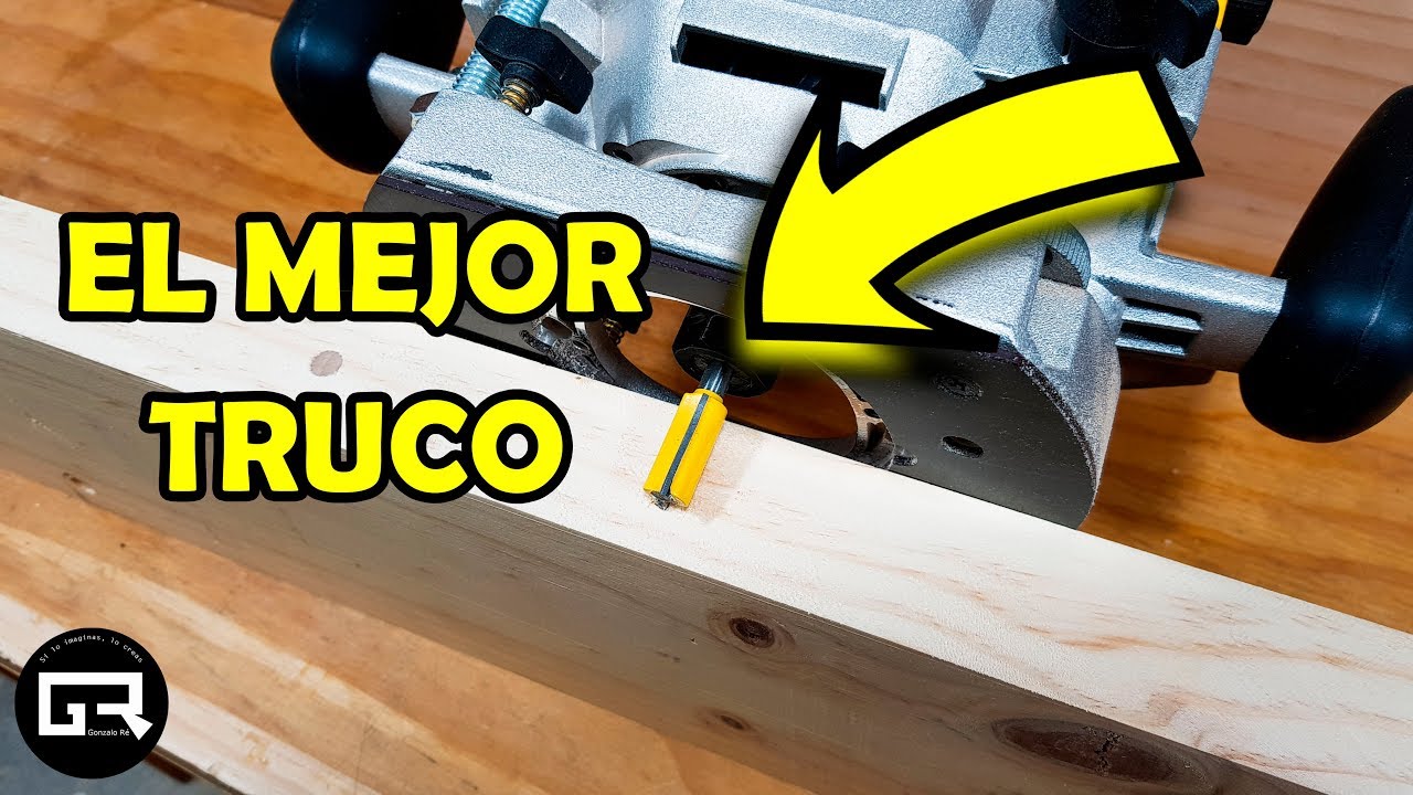 TRUCO de CARPINTERIA CANTEAR MADERA con FRESADORA