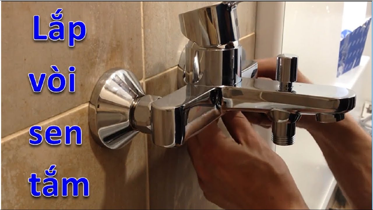 Hướng dẫn cách lắp đặt vòi sen tắm nóng lạnh | tiendatvn.com.vn