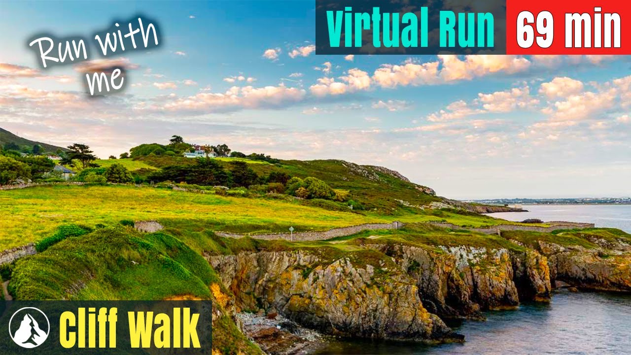 Howth Cliff Walk 🇮🇪 Ирландия Чудес | Беговая дорожка | Виртуальный забег #94