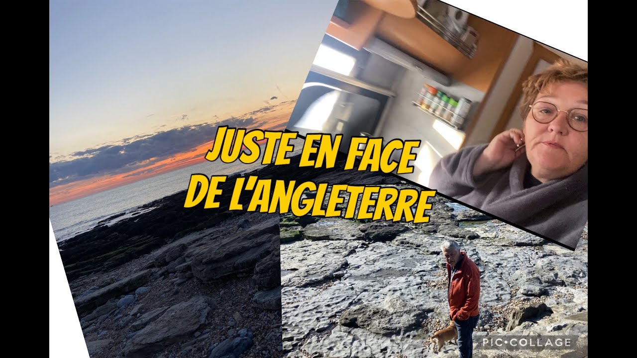 #82 Juste en face de l'Angleterre en camping car on est trop bien !! #plage #campingcar #spot