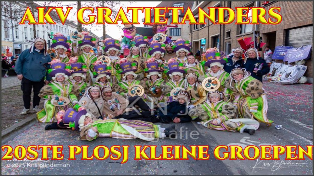 AKV Gratietanders | 20ste plosj Kleine Groepen | Carnaval Oilsjt 2025