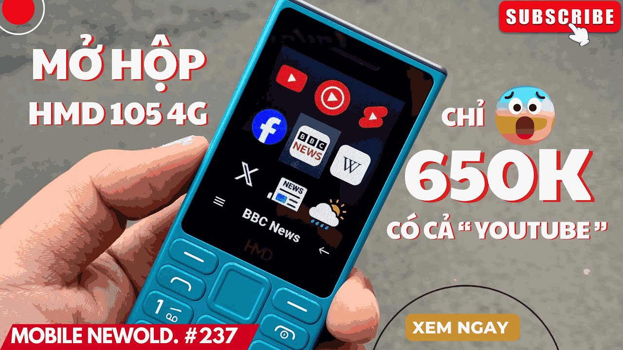 [ Mobile NewOld. #237 ] Tự bỏ tiền Túi để Mở Hộp HMD 105 4G cho anh em xem liệu có 