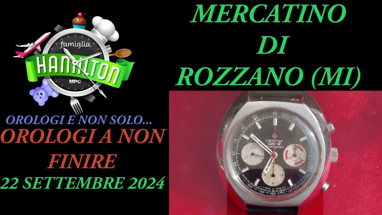 Orologi a non finire al Mercatino di Rozzano (MI) 22 Settembre 2024