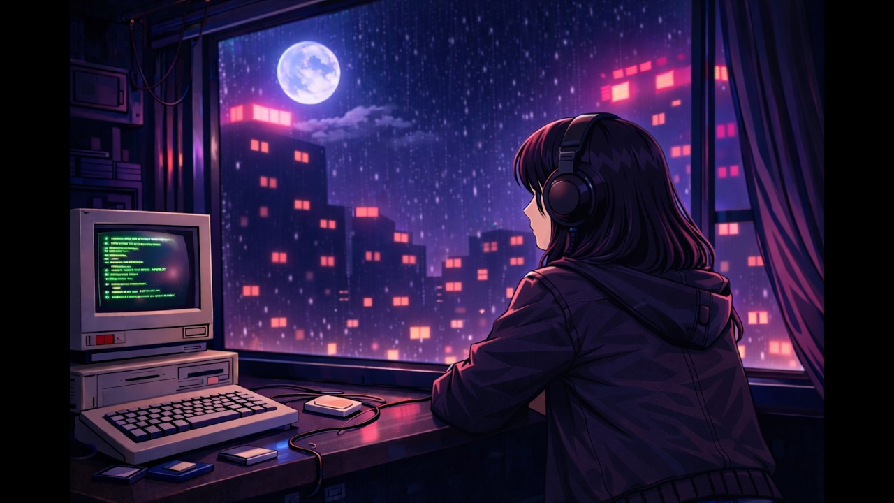 𝟮𝟬𝟴𝟰 𝗘𝗦𝗖𝗔𝗣𝗘 𝗧𝗛𝗘 𝗡𝗢𝗜𝗦𝗘 :: Cyberpunk, Chillwave, Rain ASMR, Ambientwave Playlist