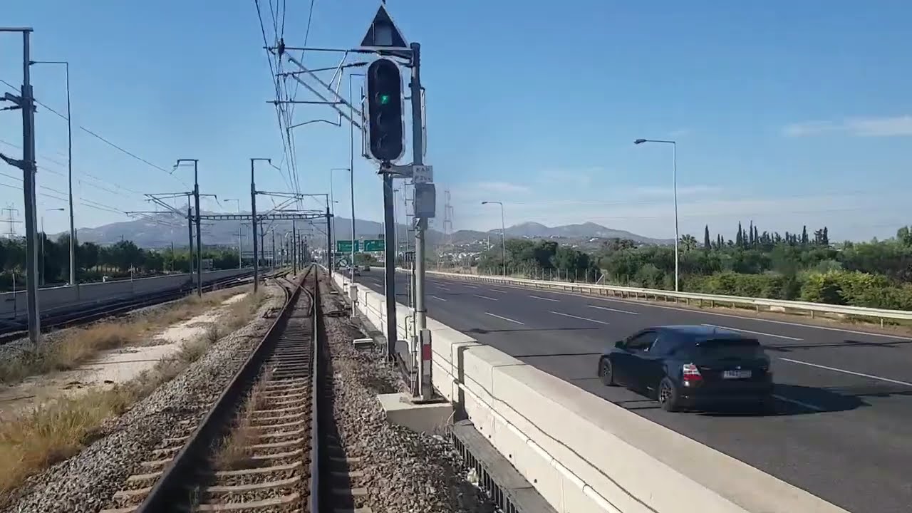 Athens Metro: Cab Ride In Line 3 From Airport To Doukissis Plakentias