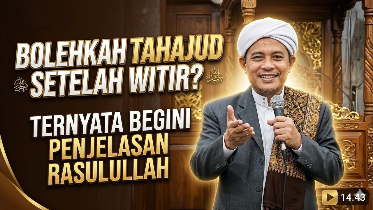  Hukum shalat tahajud setelah   shalat witir 