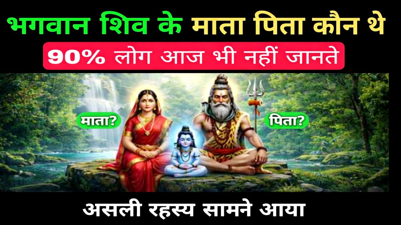 भगवान शिव के माता पिता कौन थे। असली रहस्य सामने आया #god #shiv #motivation #bhakti 