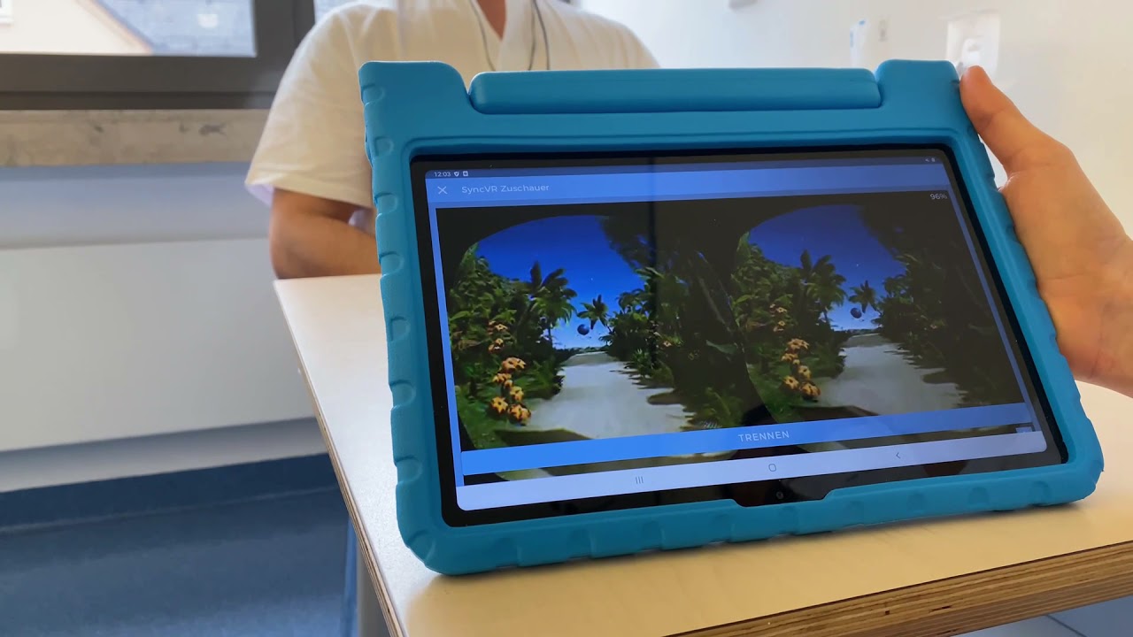 Virtuelle Realität gegen Angst und Schmerz in der HNO-Klinik des Uni-Klinikums Erlangen