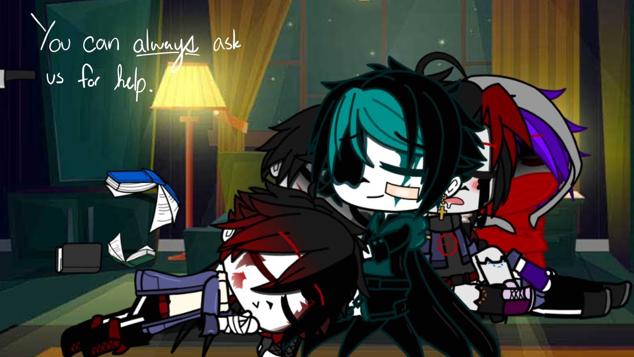 You can always ask us for help. | A skit with the bad guys.