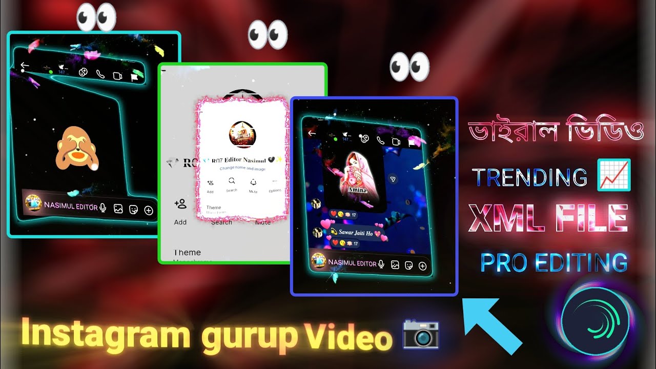 🔰✨ New Group Video 😍 trending Instagram Group💖🎀 Video XML fileAlight Motion ❤️‍🩹