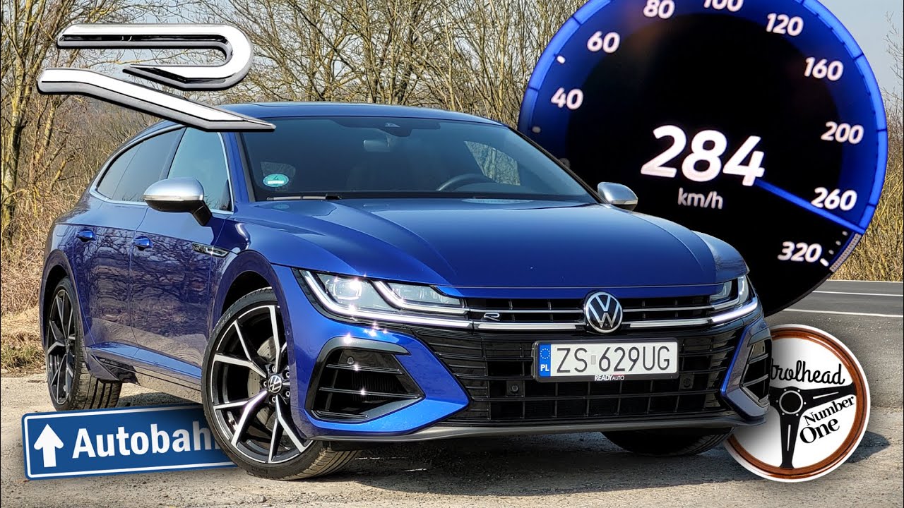 2022 VW Arteon R Shooting Brake (320 KM) | V-MAX, 0-100, 100-200, 200-250, Test, AUTOBAHN. | 4K