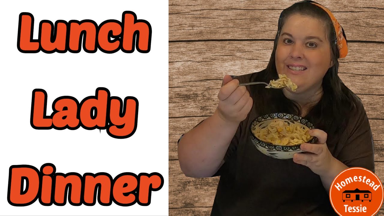 Lunch lady Dinner on a dime, Cheap meal  Monday