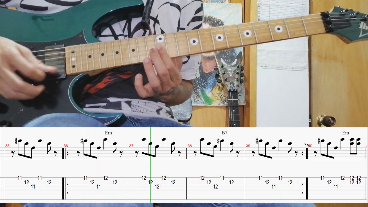 GUITARRA COMO TOCAR: caminito serrano - tutorial + partitura tablatura