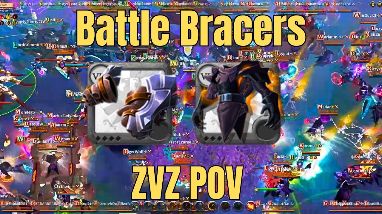 Albion Online Battle Bracers ZVZ POV| Grindr
