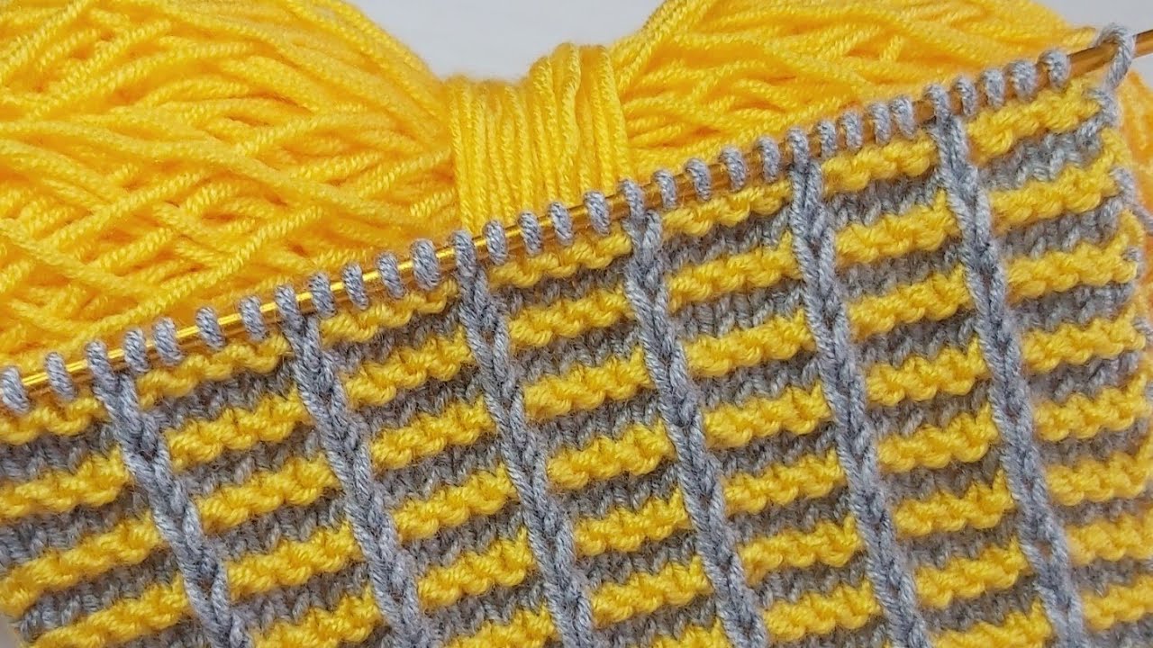 İki şiş çok kolay örgü model anlatımı ✅crochet knitting