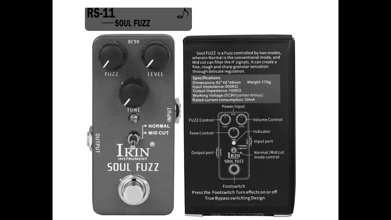 Irin RS-11 Soul Fuzz (pure pedal sound, no ir, no vst)