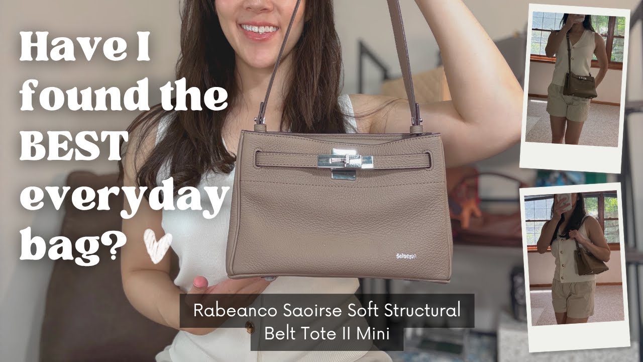 The BEST, MOST PERFECT everyday casual, elegant bag?! In LOVE! 💖 Rabeanco SAOIRSE Belt Tote II Mini