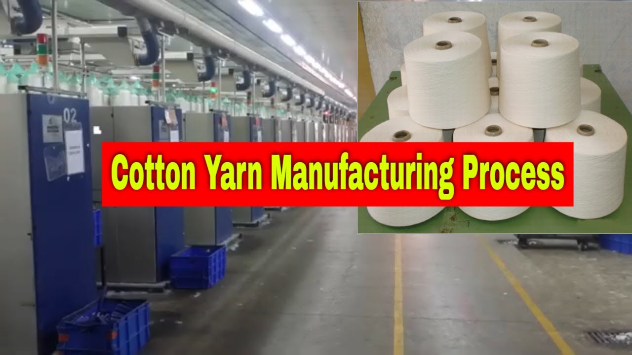 Yarn Manufacturing Process || Cotton to Yarn Process #spinningmill