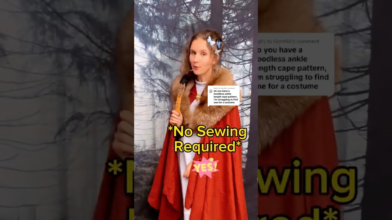 Make a cape with no sewing