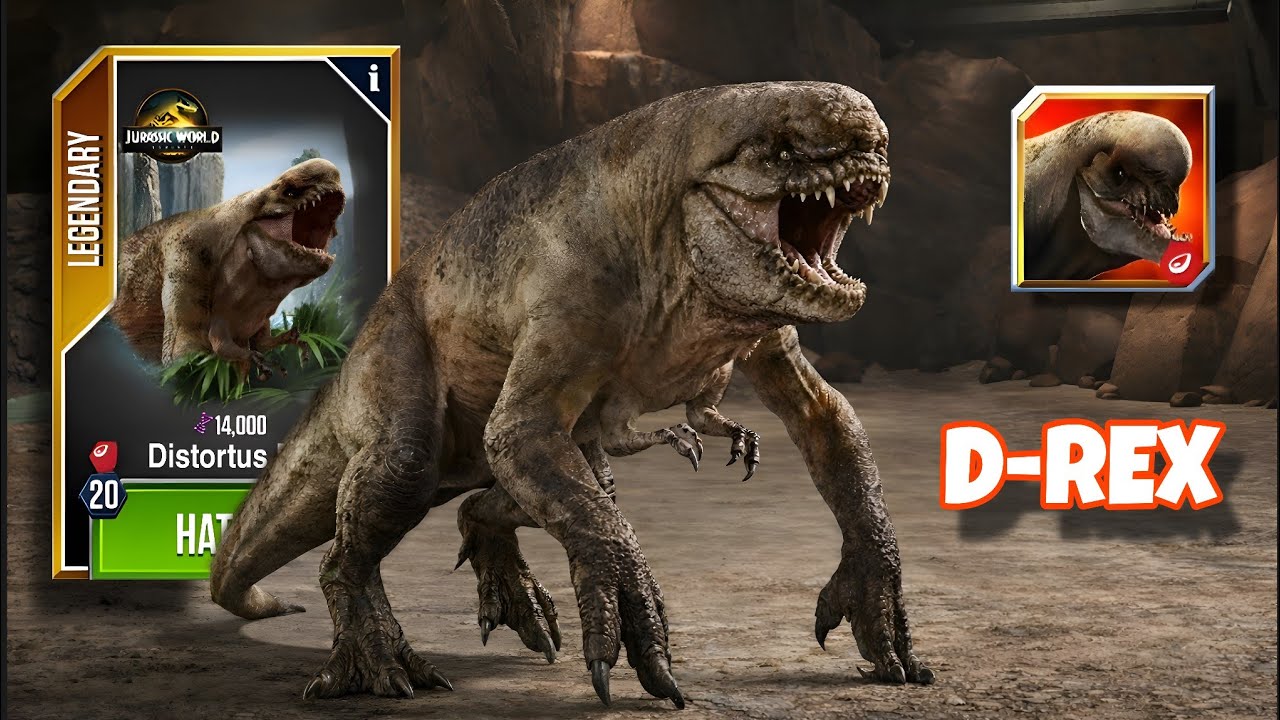 THE DISTORTUS REX IS HERE! 😱 (New Legendary D-Rex