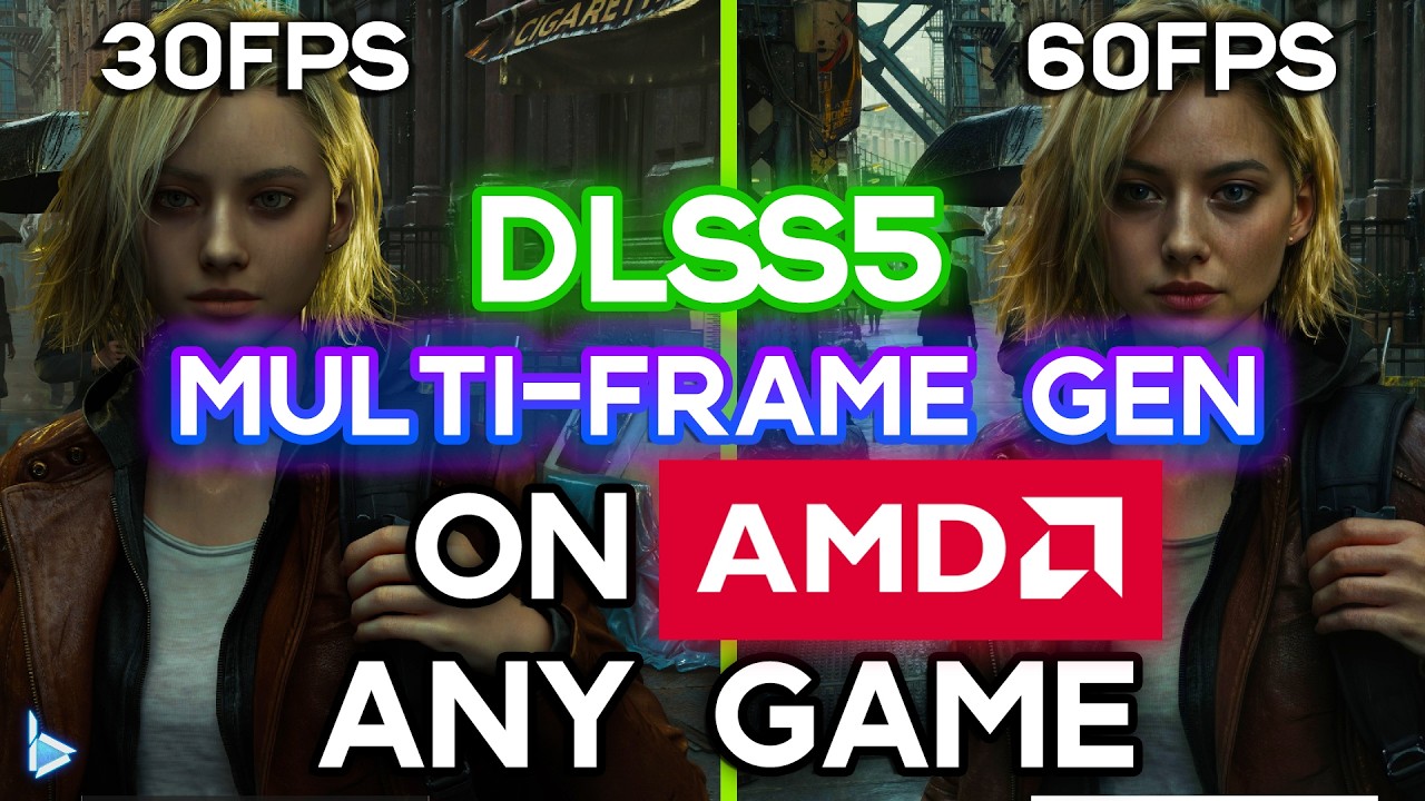 How to install DLSS5 with Multi-Frame Generation on AMD (for Any Game with FSR) - Optiscaler