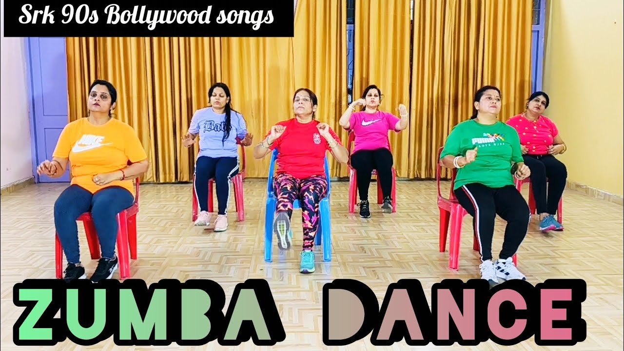 Srk 90s Bollywood song | zumba dance | no jumping  | dance workout for beginners Zumba  